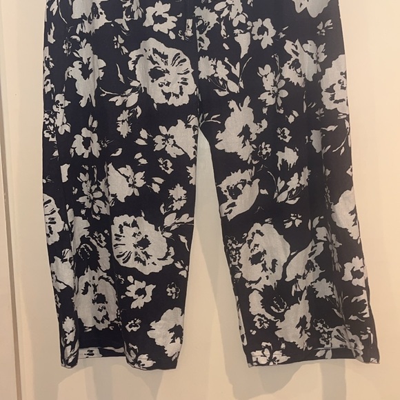 Hester & Orchard linen blend capri palazzo pants size medium - Picture 3 of 7